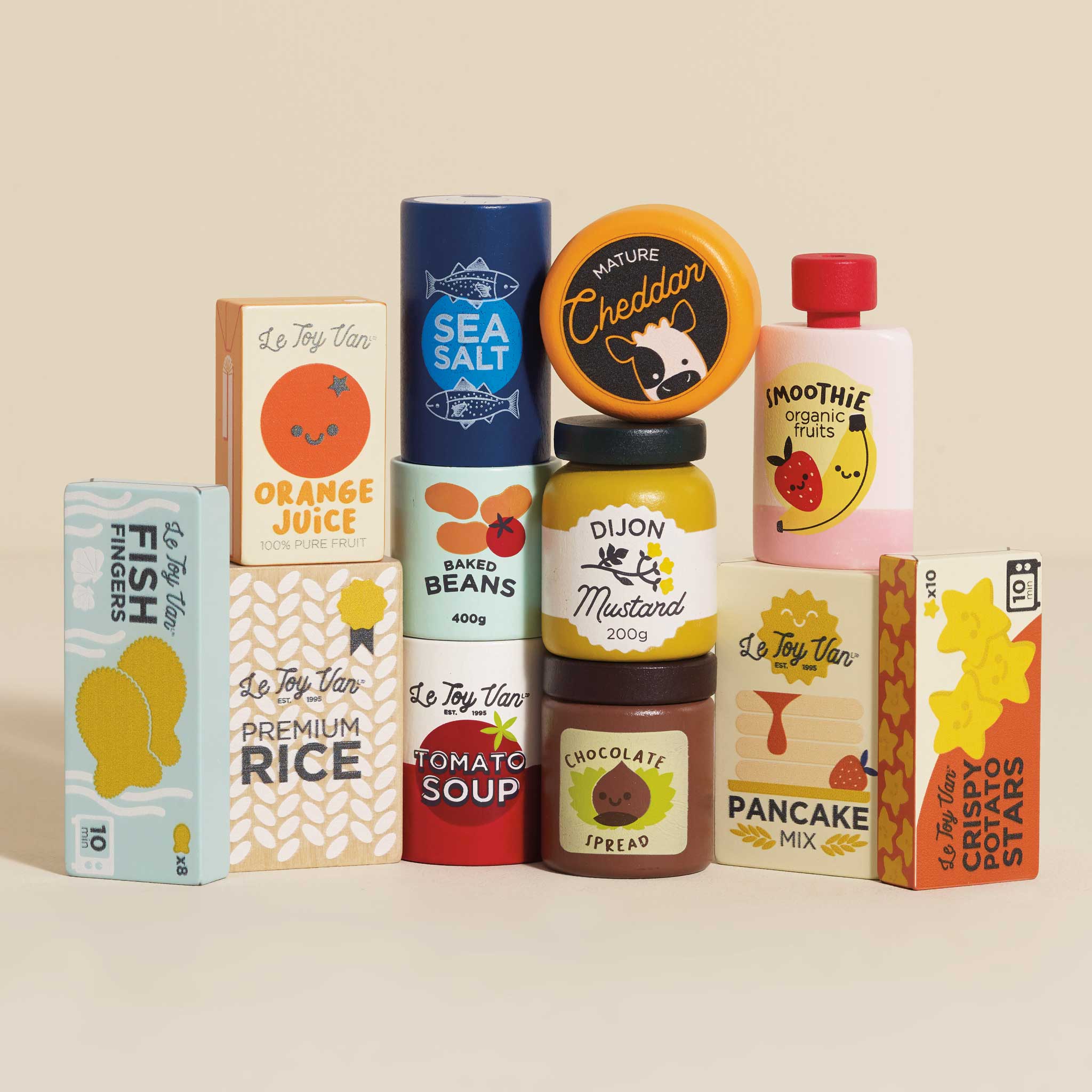 Le Toy Van Wooden Supermarket Grocery Weekly Shop