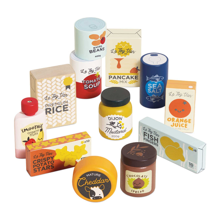 Le Toy Van Wooden Supermarket Grocery Weekly Shop