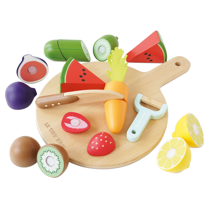 Le Toy Van Chopping Board &amp; Sliceable Play Food