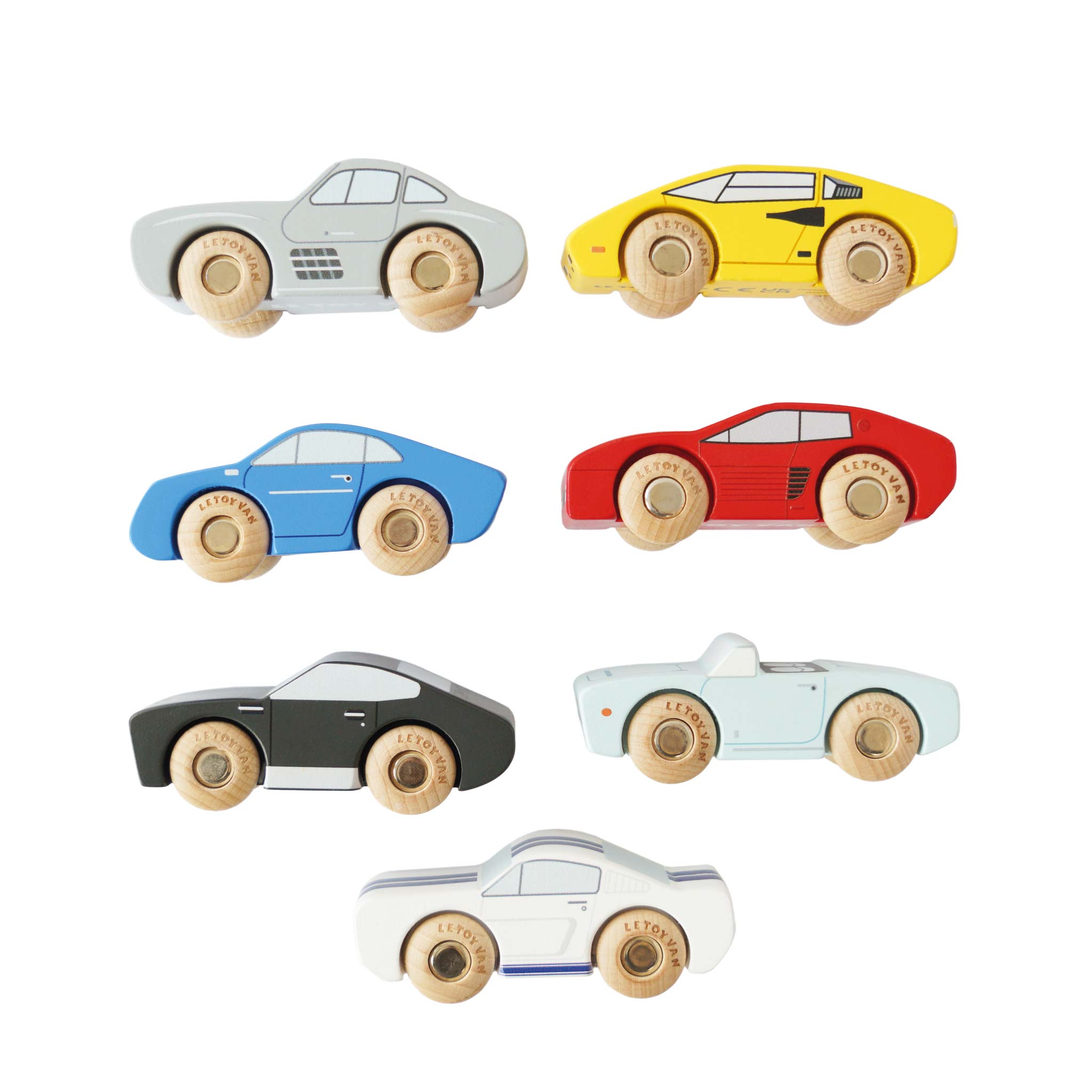 Le Toy Van Classic Wooden Sports Cars