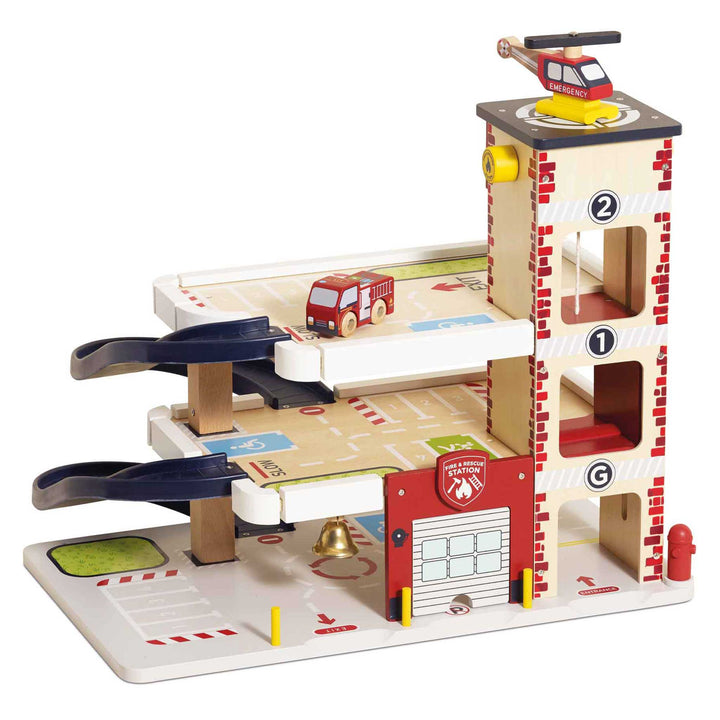 Le Toy Van Fire &amp; Rescue Garage