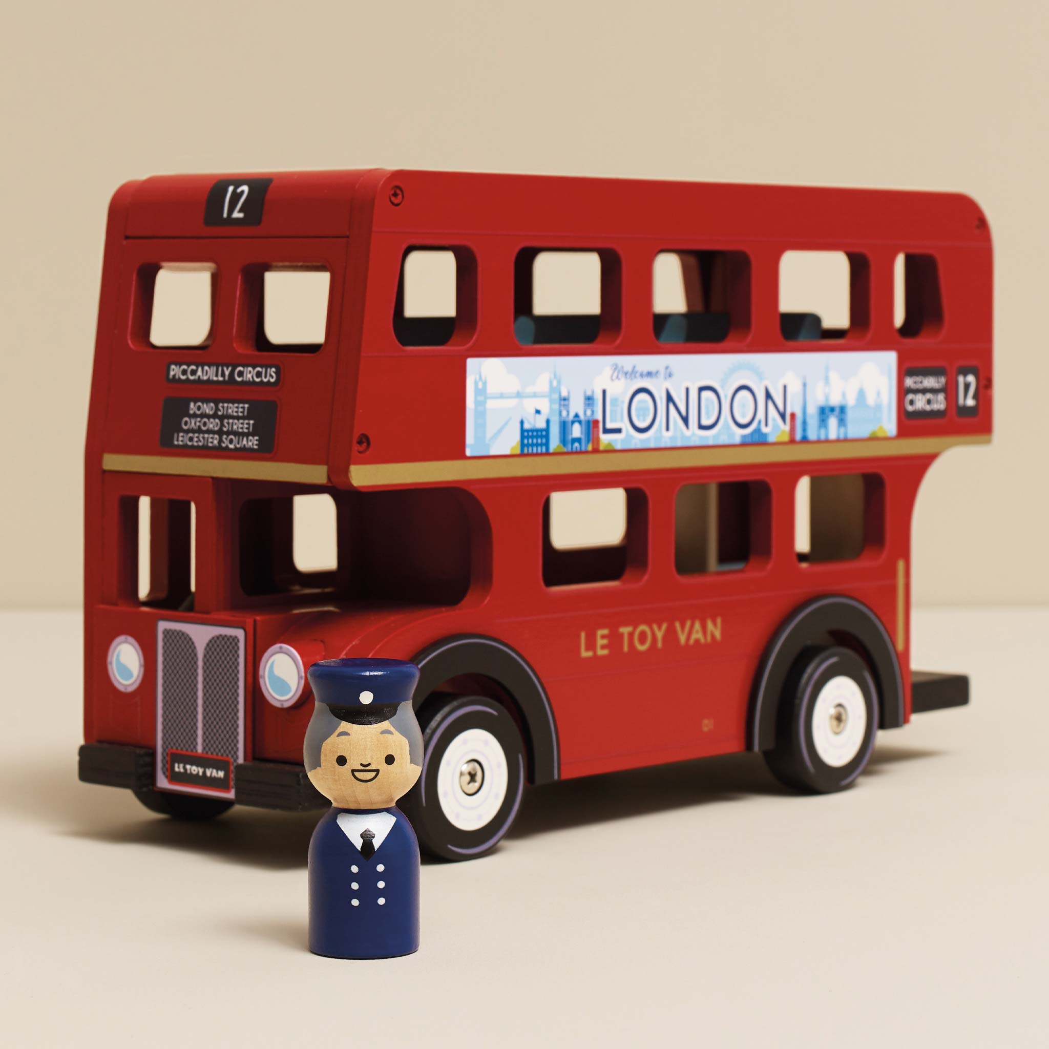 Le Toy Van London Wooden Bus
