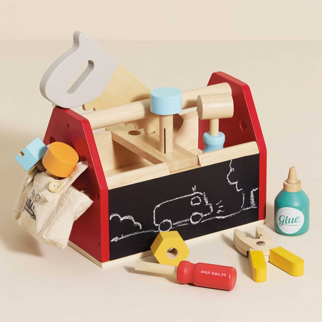 Le Toy Van Wooden Toolbox &amp; Tools