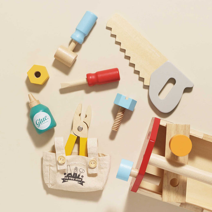Le Toy Van Wooden Toolbox &amp; Tools