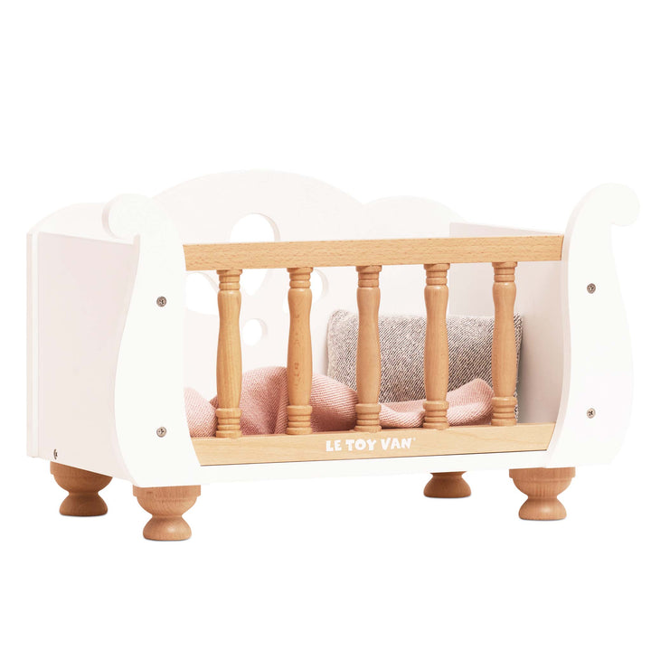 Le Toy Van Dolls Wooden Sleigh Cot