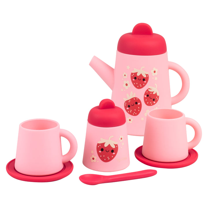 Tiger Tribe Silicone Tea Set – Strawberry Patch