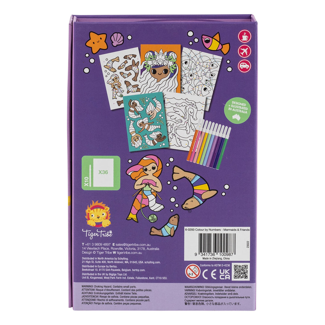 Tiger Tribe Colour by Numbers – Mermaids &amp; Friends