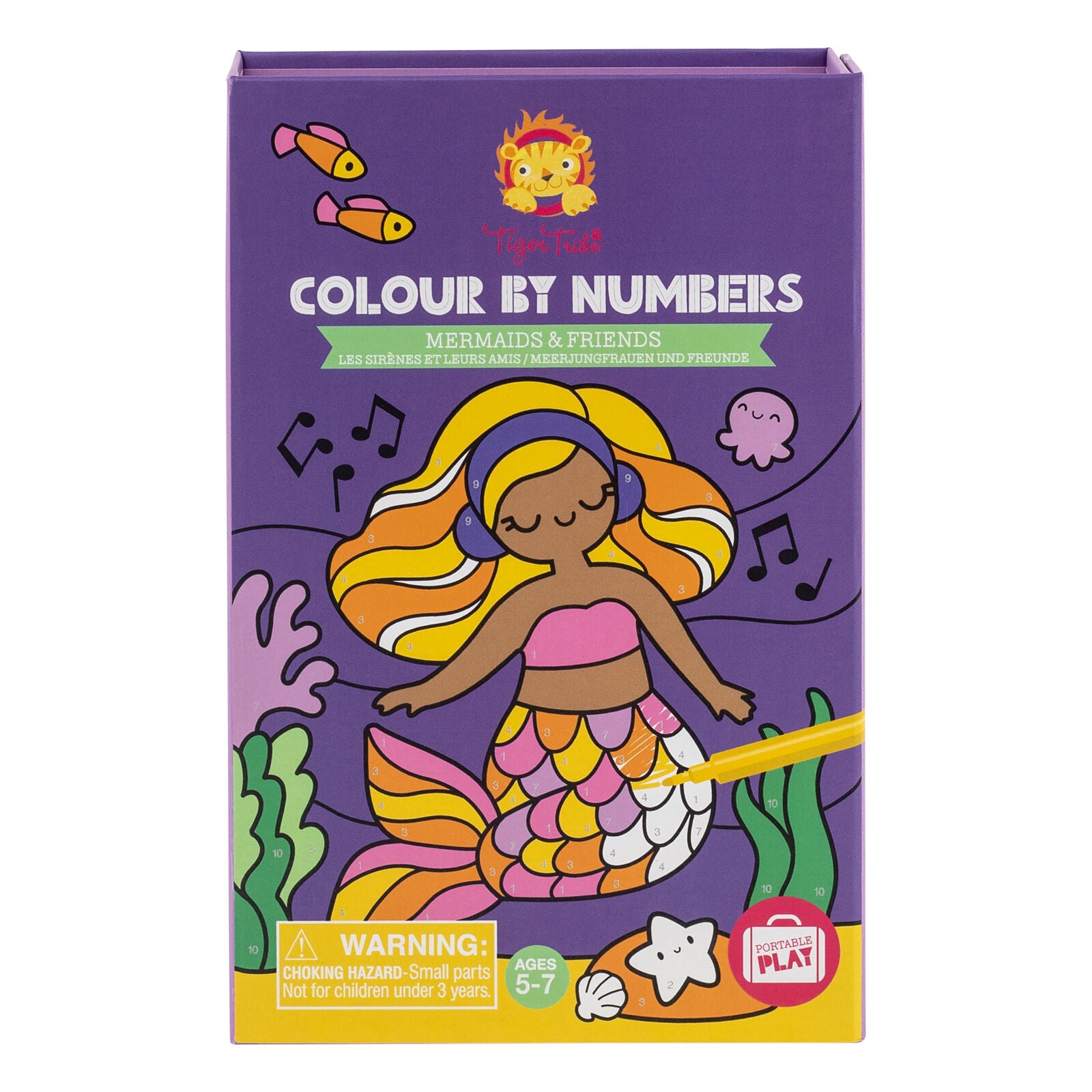 Tiger Tribe Colour by Numbers – Mermaids & Friends