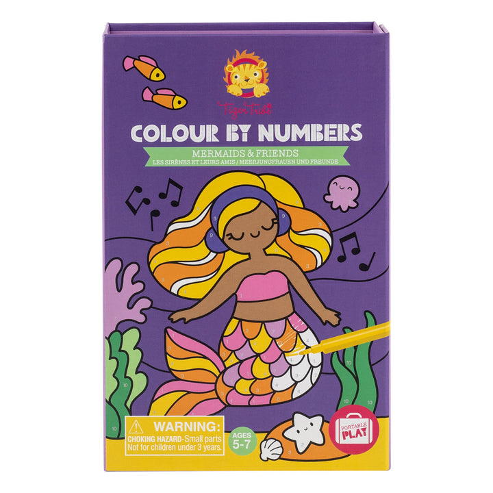 Tiger Tribe Colour by Numbers – Mermaids &amp; Friends