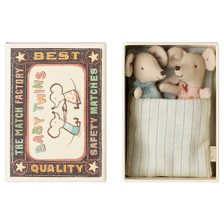 Maileg Twins in Matchbox – Baby Mice
