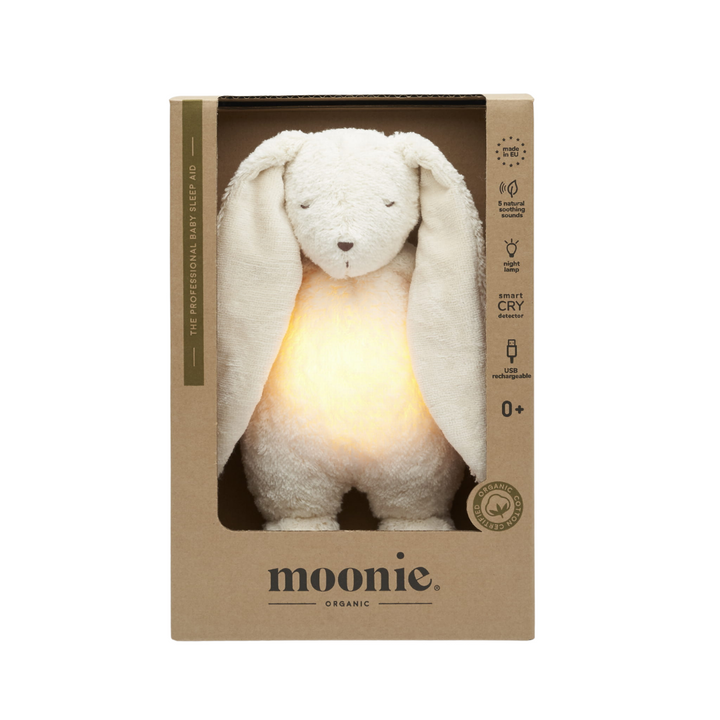 Moonie® Organic Humming Bunny with Lamp – Polar