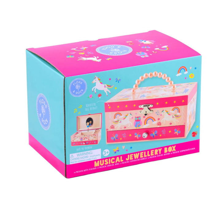 Floss &amp; Rock Musical Jewellery Box with Drawer – Rainbow Fairy