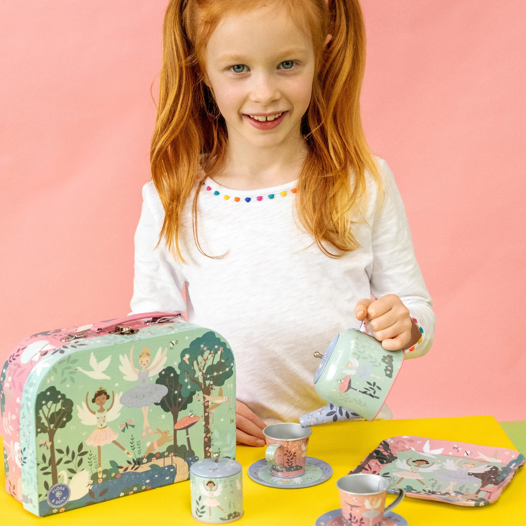 Floss &amp; Rock Tin Tea Set – Enchanted (9 Piece)