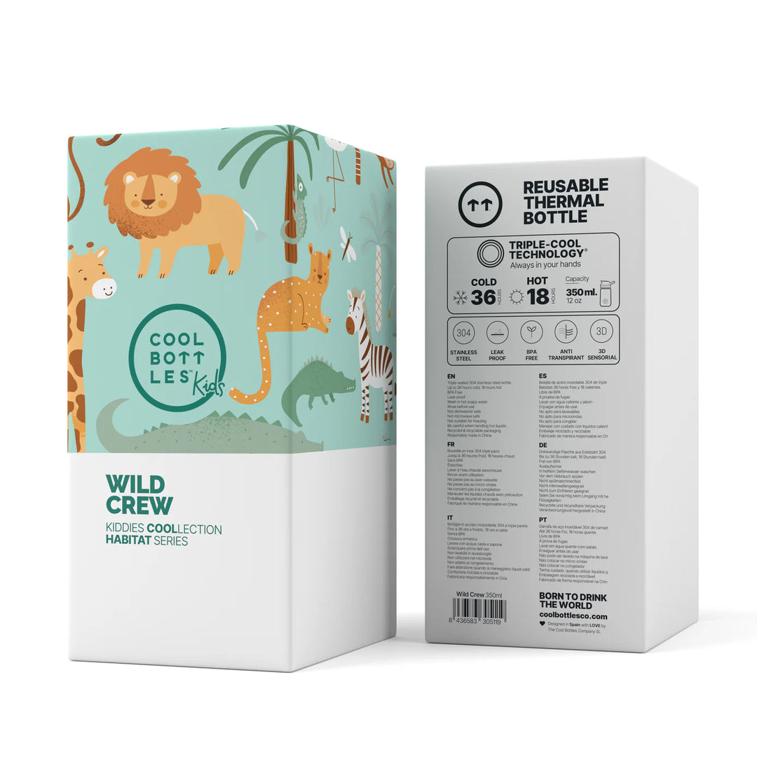 Cool Bottles™ Kiddies Habitat Series – Wild Crew (350 ml)