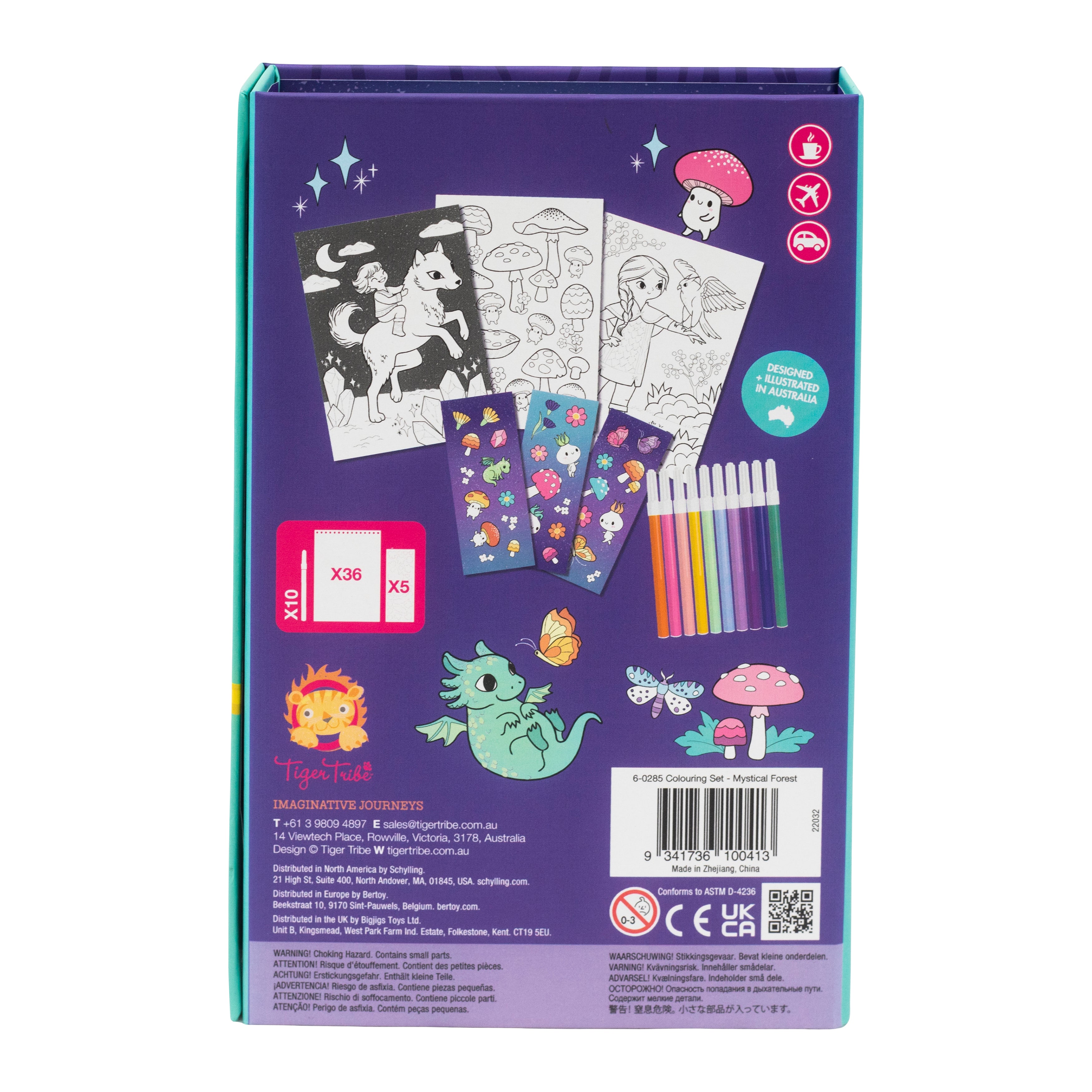 Tiger Tribe Colouring Set – Mystical Forest