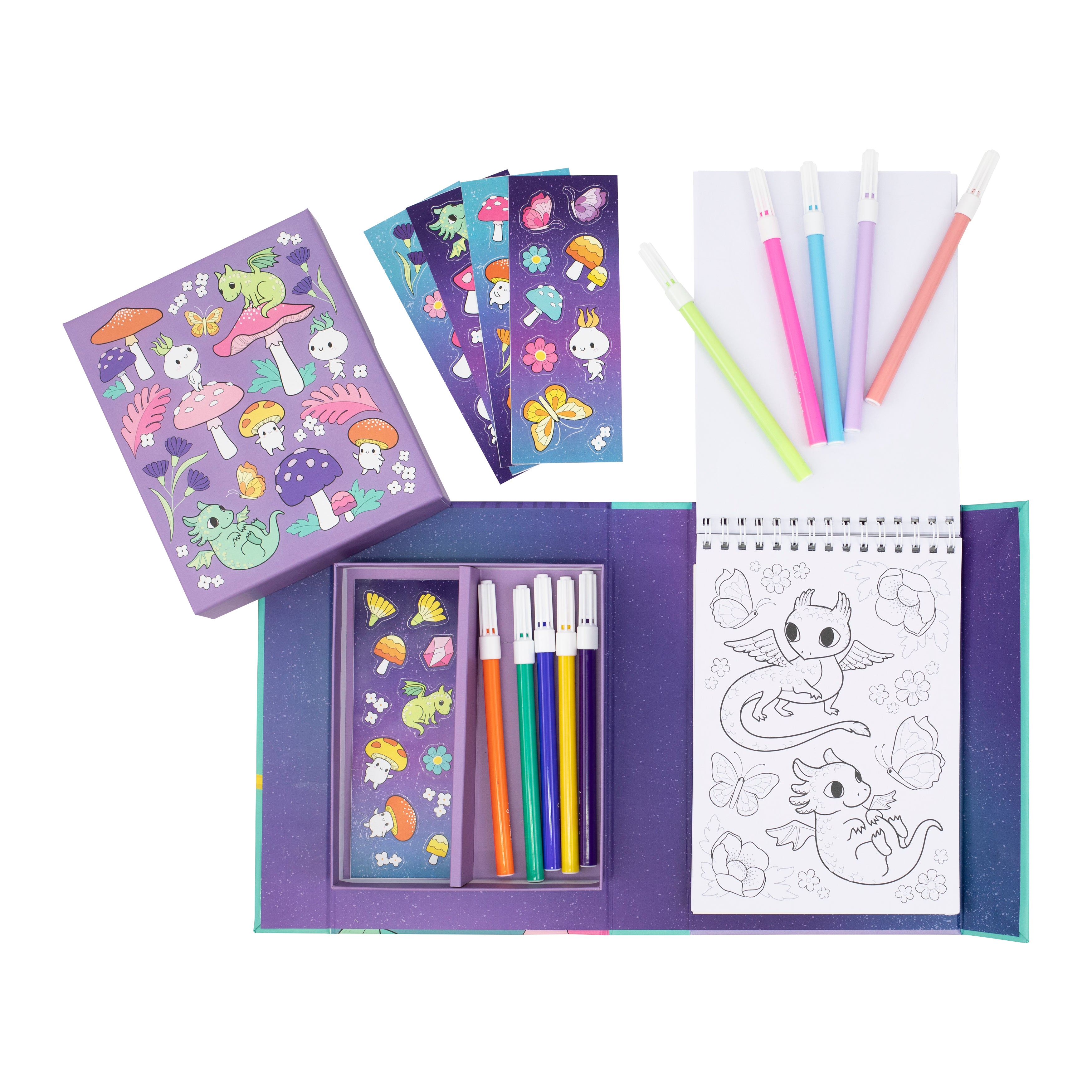 Tiger Tribe Colouring Set – Mystical Forest