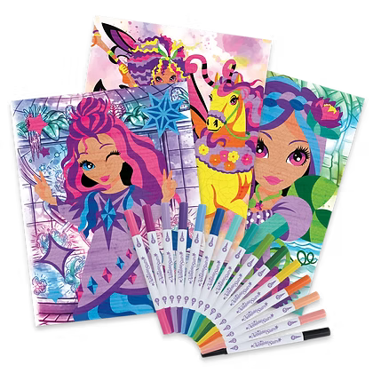 Nebulous Stars Mystery Colour By Number Book Set – Isadora & Aura