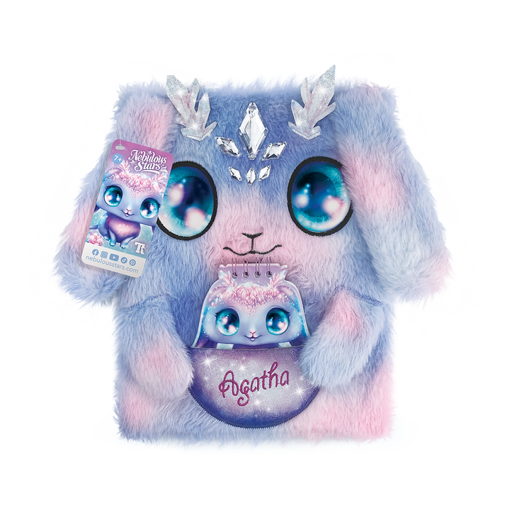Nebulous Stars 2-in-1 Fuzzy Notebook – Agatha