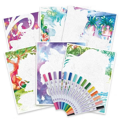 Nebulous Stars Mystery Colour By Number Book Set – Isadora &amp; Aura