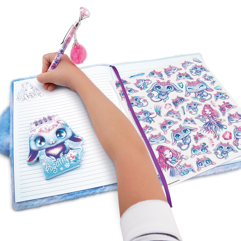 Nebulous Stars 2-in-1 Fuzzy Notebook – Agatha