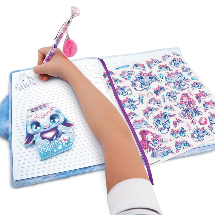 Nebulous Stars 2-in-1 Fuzzy Notebook – Agatha