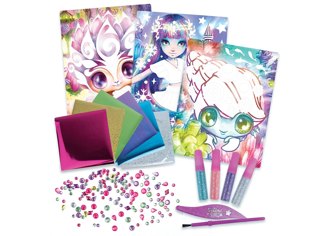Nebulous Stars Glitter &amp; Foil Art – Marinia