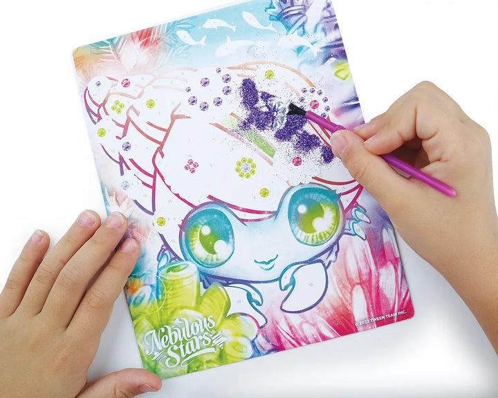 Nebulous Stars Glitter &amp; Foil Art – Marinia