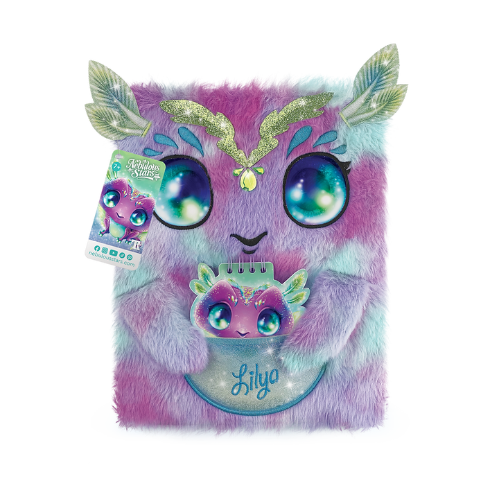 Nebulous Stars 2-in-1 Fuzzy Notebook – Lilya