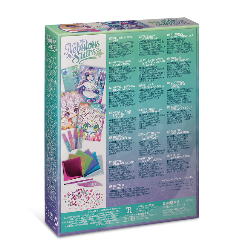 Nebulous Stars Glitter &amp; Foil Art – Marinia