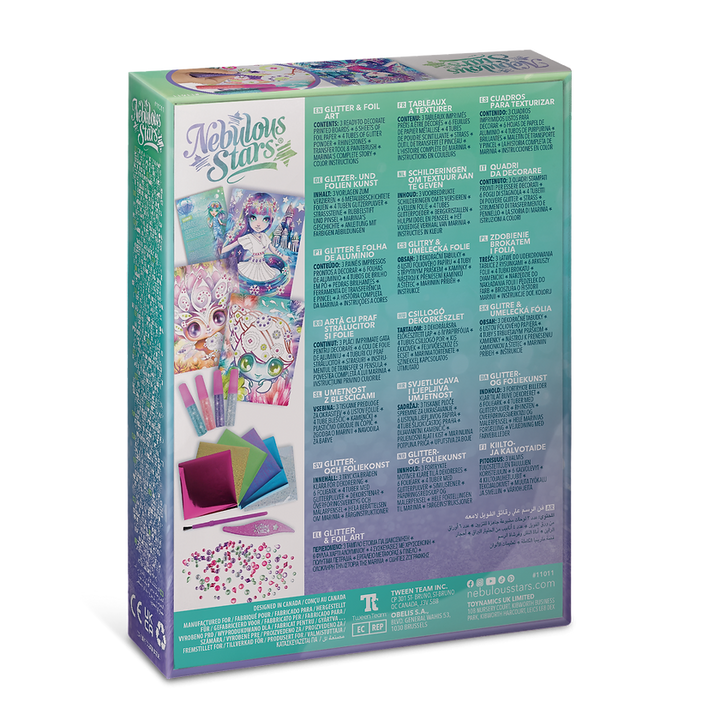 Nebulous Stars Glitter &amp; Foil Art – Marinia