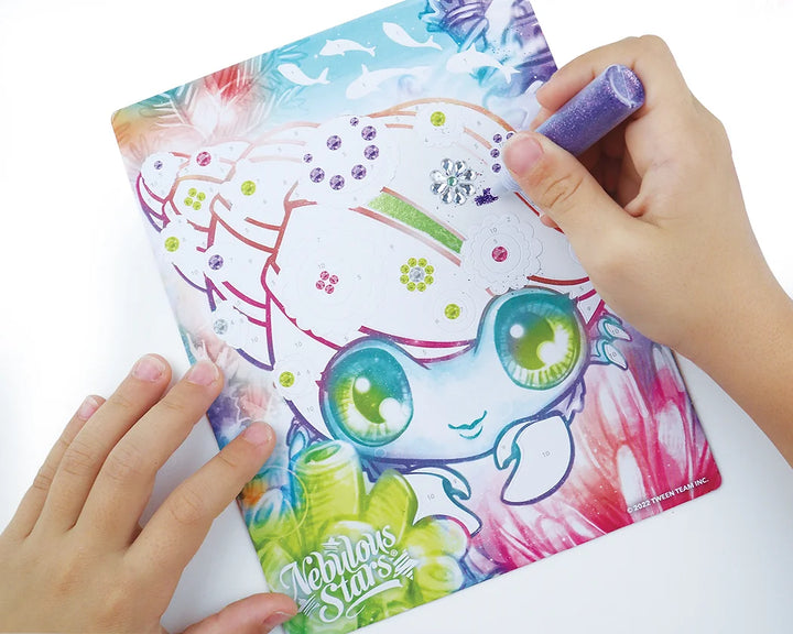 Nebulous Stars Glitter &amp; Foil Art – Marinia