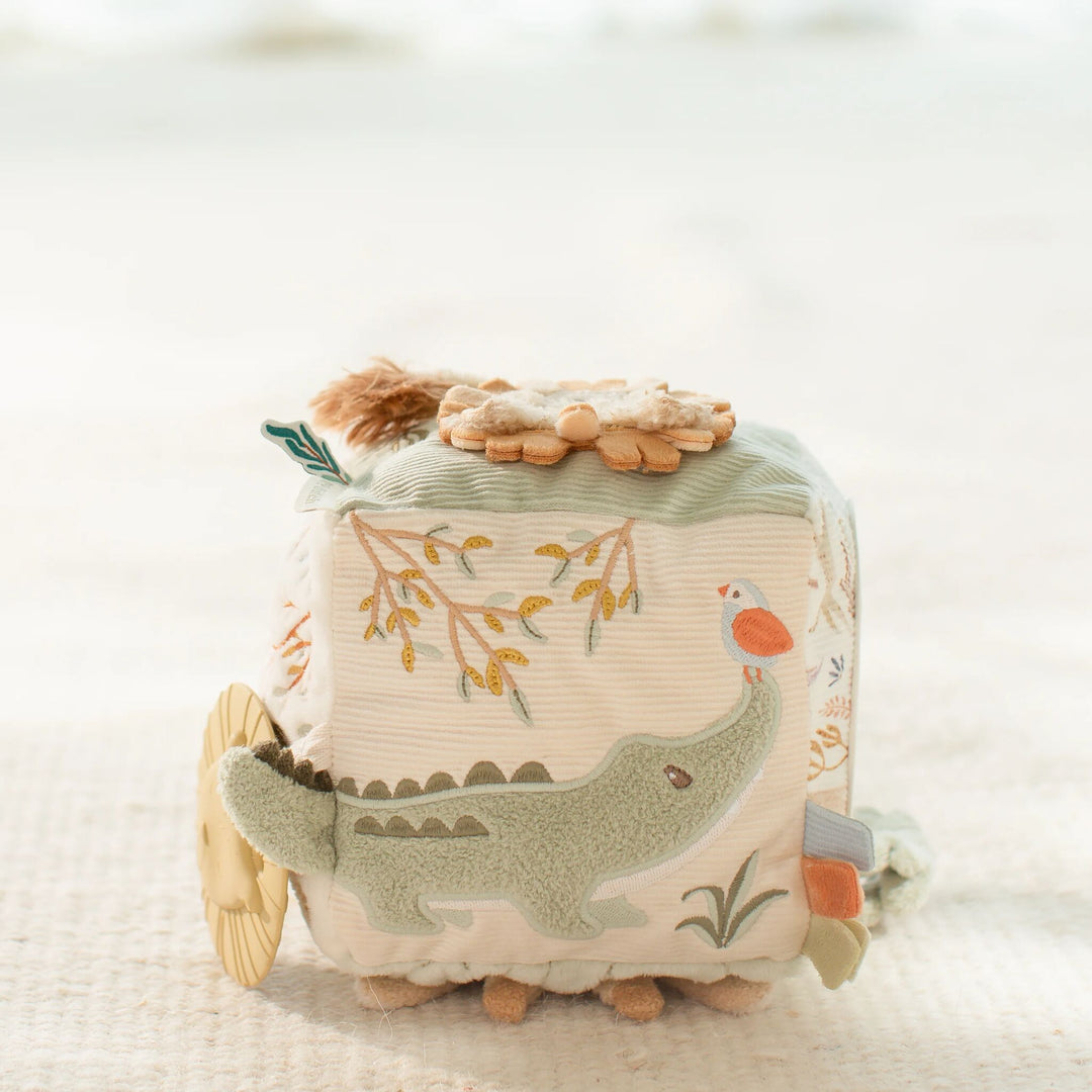 Little Dutch Soft Activity Cube – Safari Friends