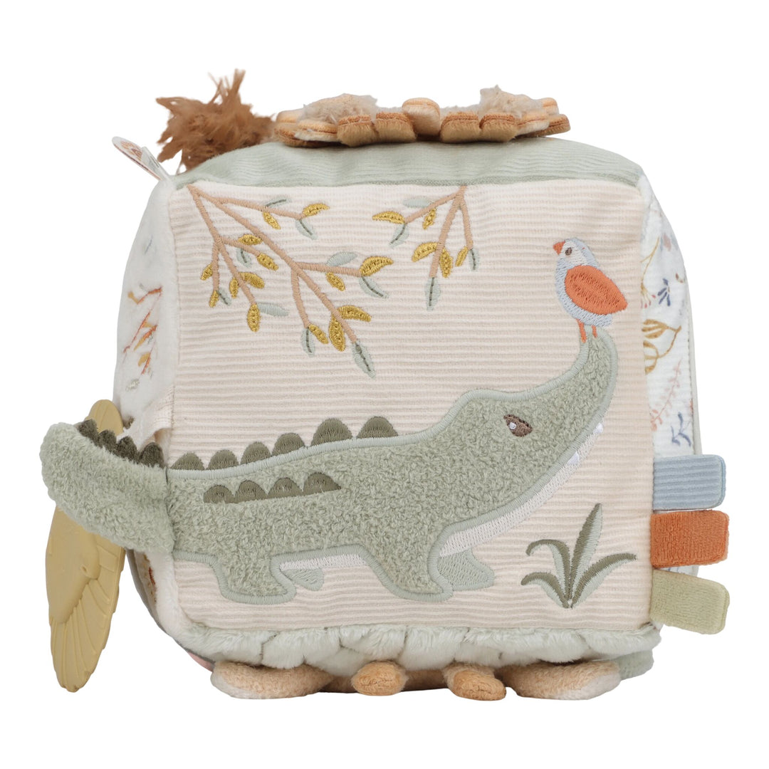 Little Dutch Soft Activity Cube – Safari Friends