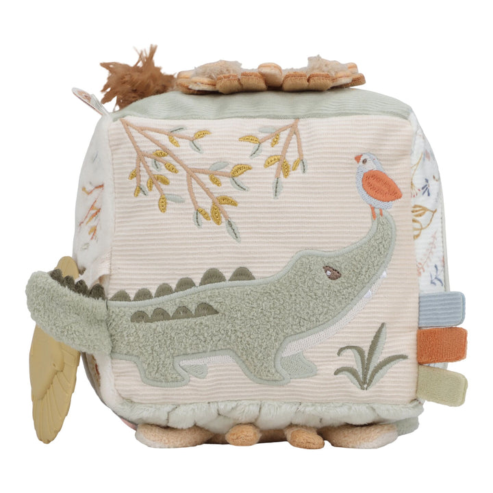 Little Dutch Soft Activity Cube – Safari Friends