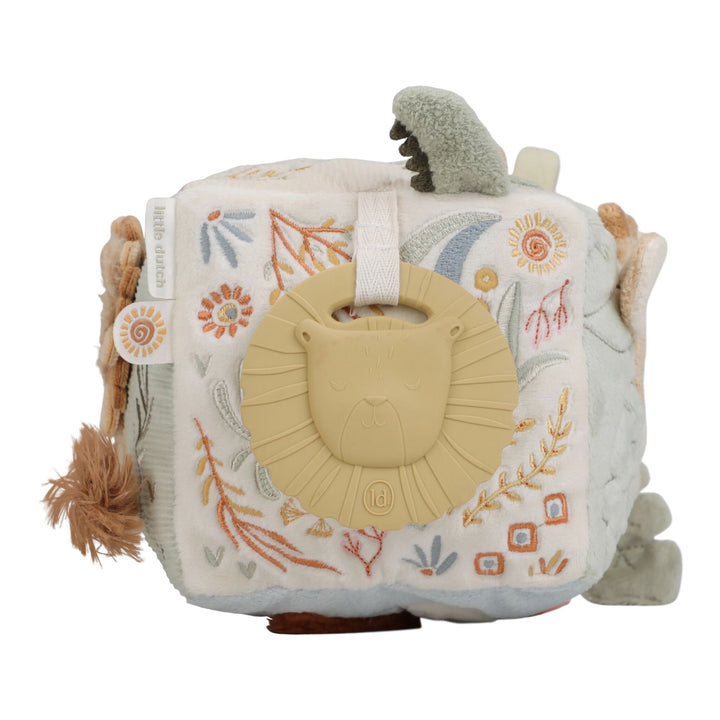 Little Dutch Soft Activity Cube – Safari Friends