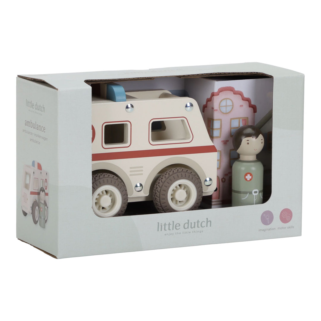Little Dutch Wooden Ambulance