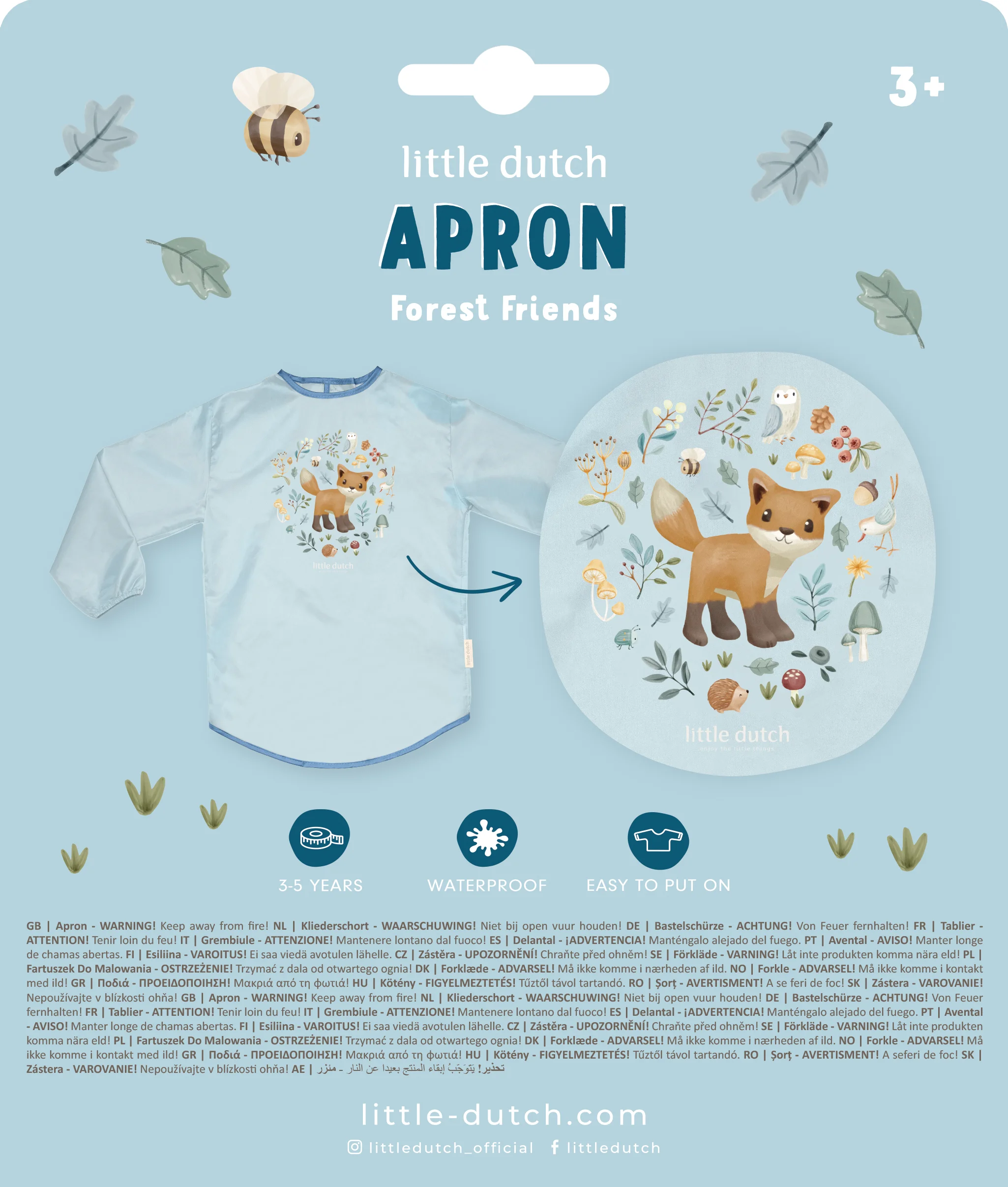 Little Dutch Art Apron – Forest Friends