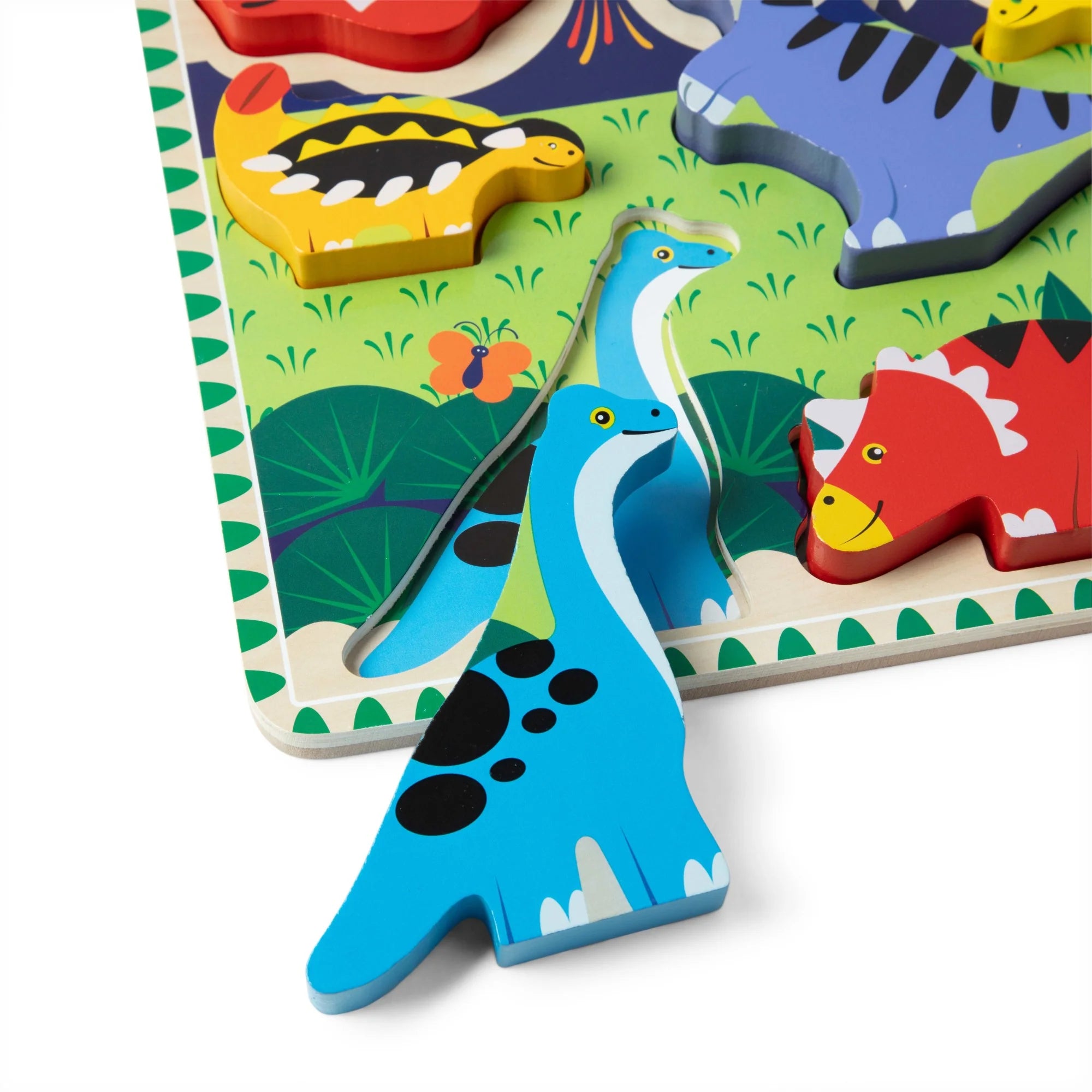 Melissa & Doug Dinosaurs Chunky Puzzle – 7 Pieces
