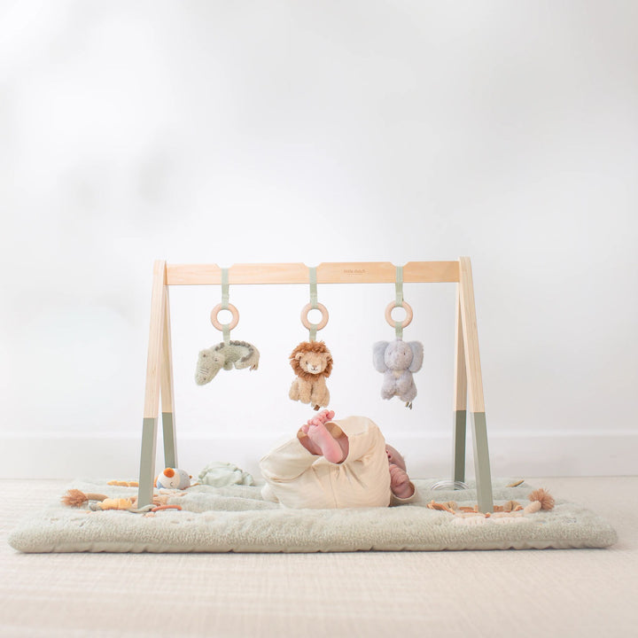 Little Dutch Wooden Baby Play Gym – Safari Friends