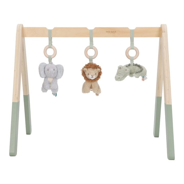 Little Dutch Wooden Baby Play Gym – Safari Friends