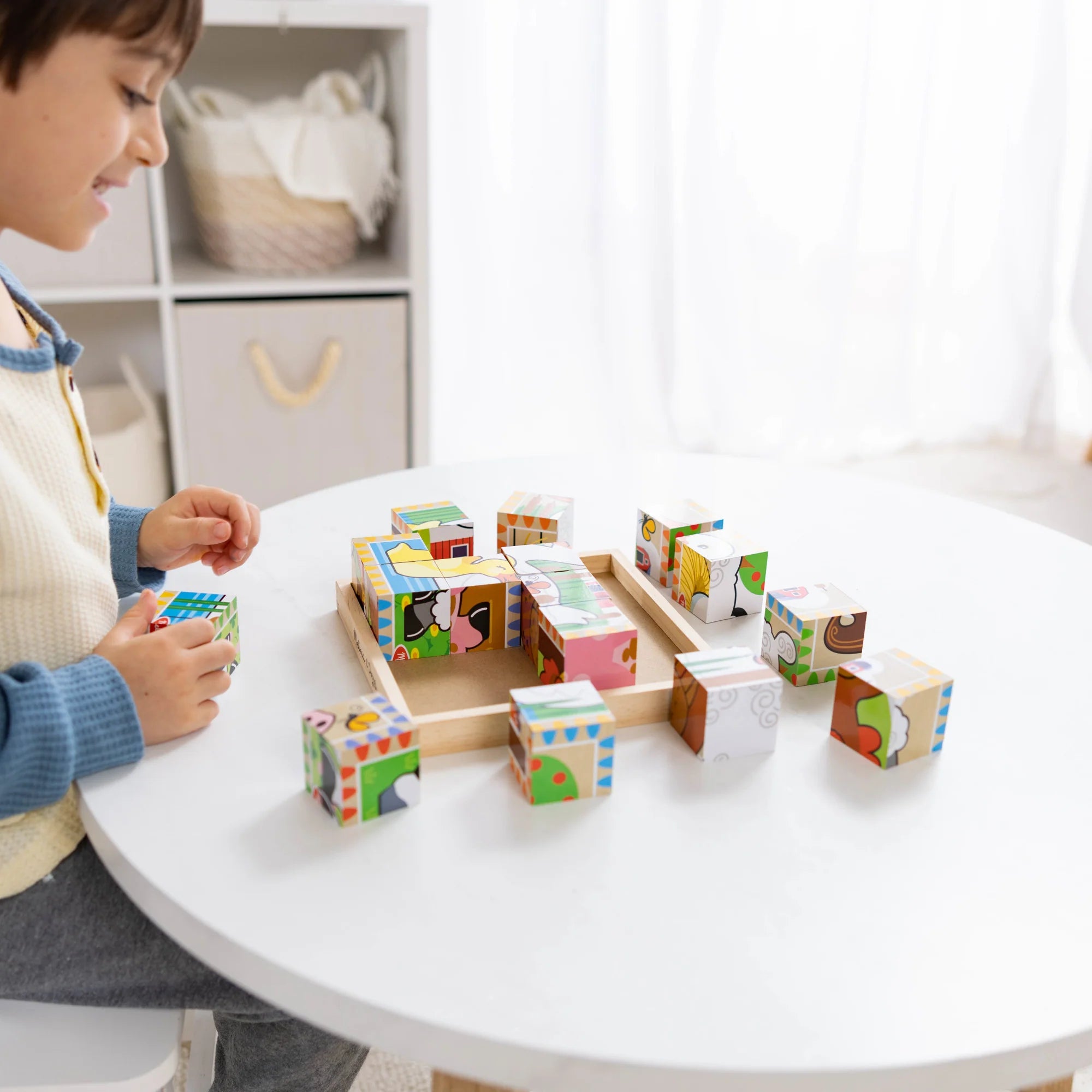 Melissa & Doug Farm Cube Puzzle – 16 Pieces