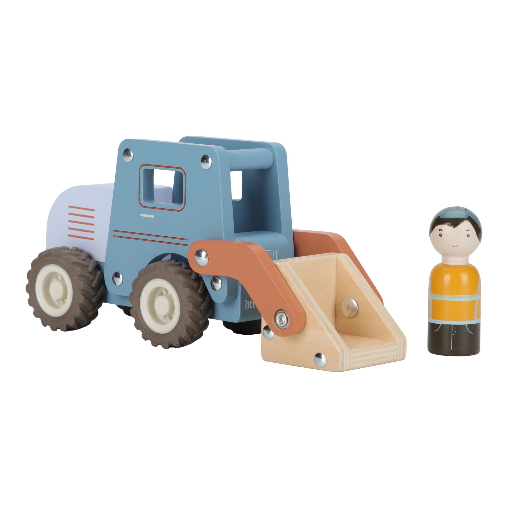 Little Dutch Wooden Bulldozer Truck