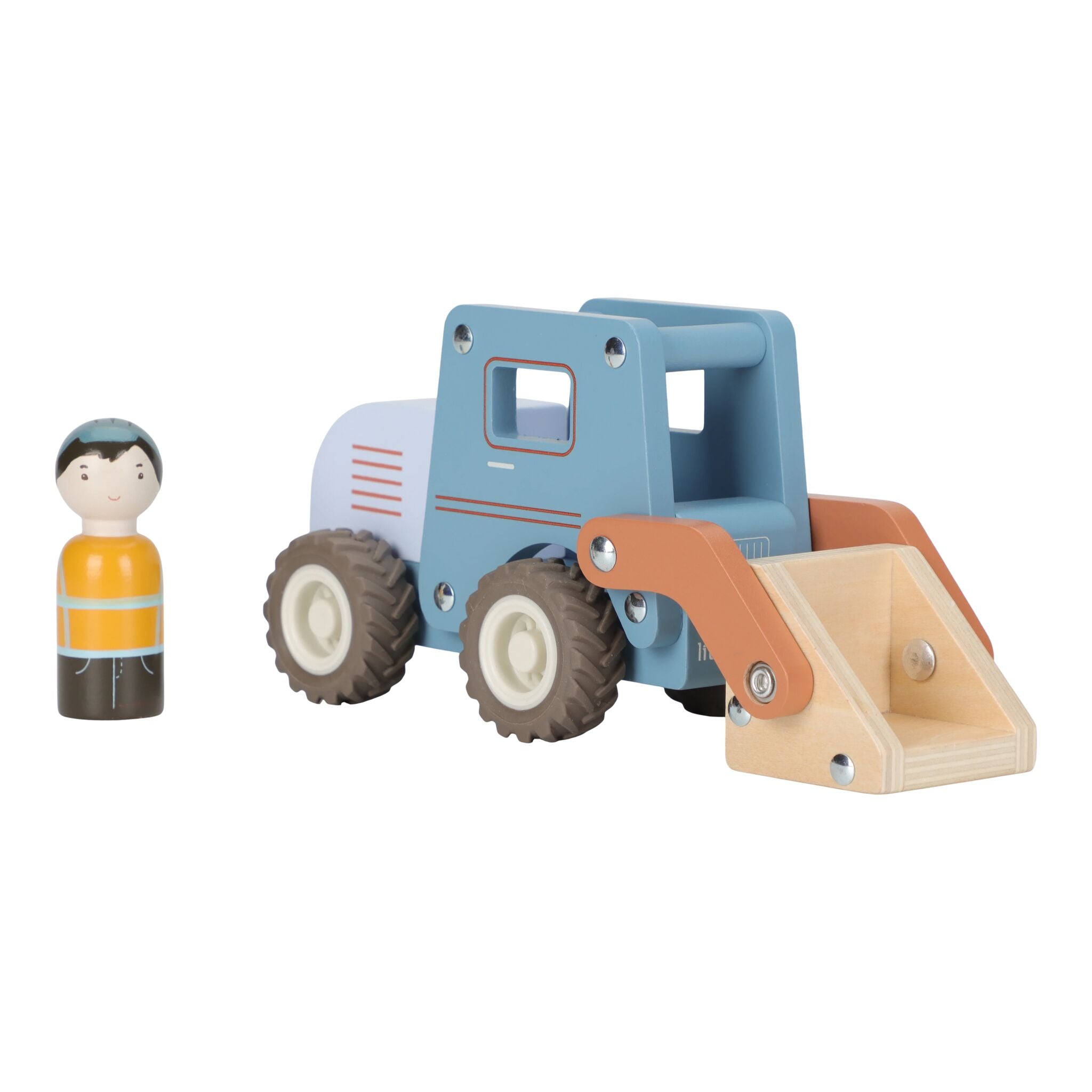 Little Dutch Wooden Bulldozer Truck