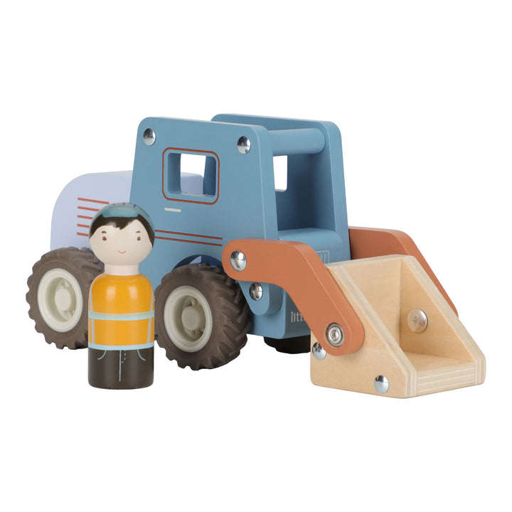 Little Dutch Wooden Bulldozer Truck