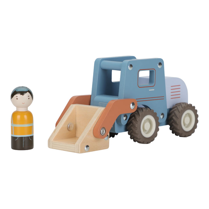 Little Dutch Wooden Bulldozer Truck
