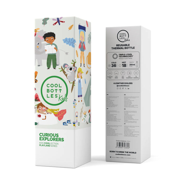 Cool Bottles™ Kids Playland Series – Curious Explorers (350 ml)