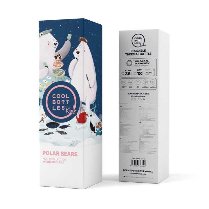 Cool Bottles™ Kids Wonders Series – Polar Bears (350 ml)