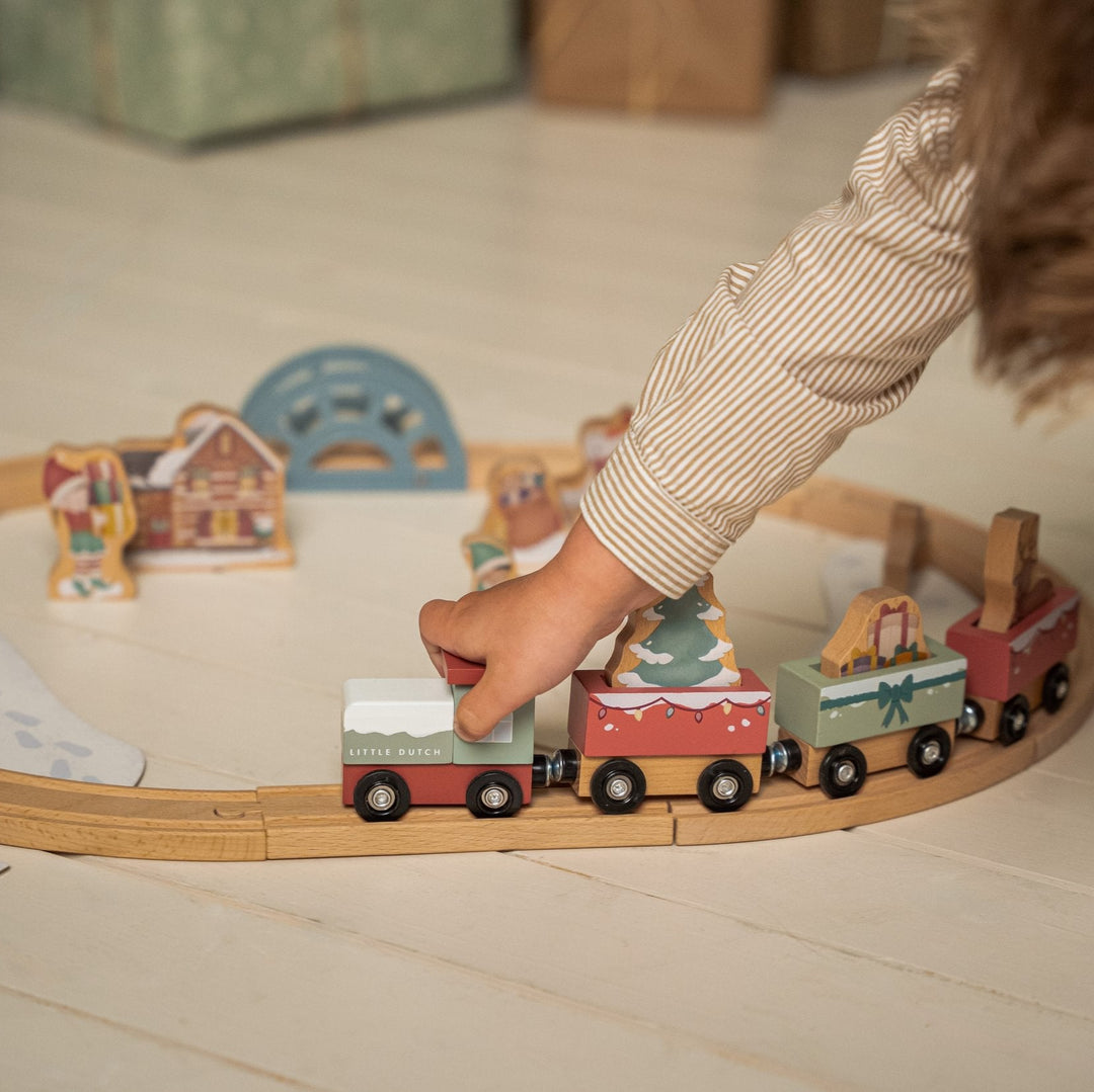 Little Dutch Wooden Train Track – Christmas