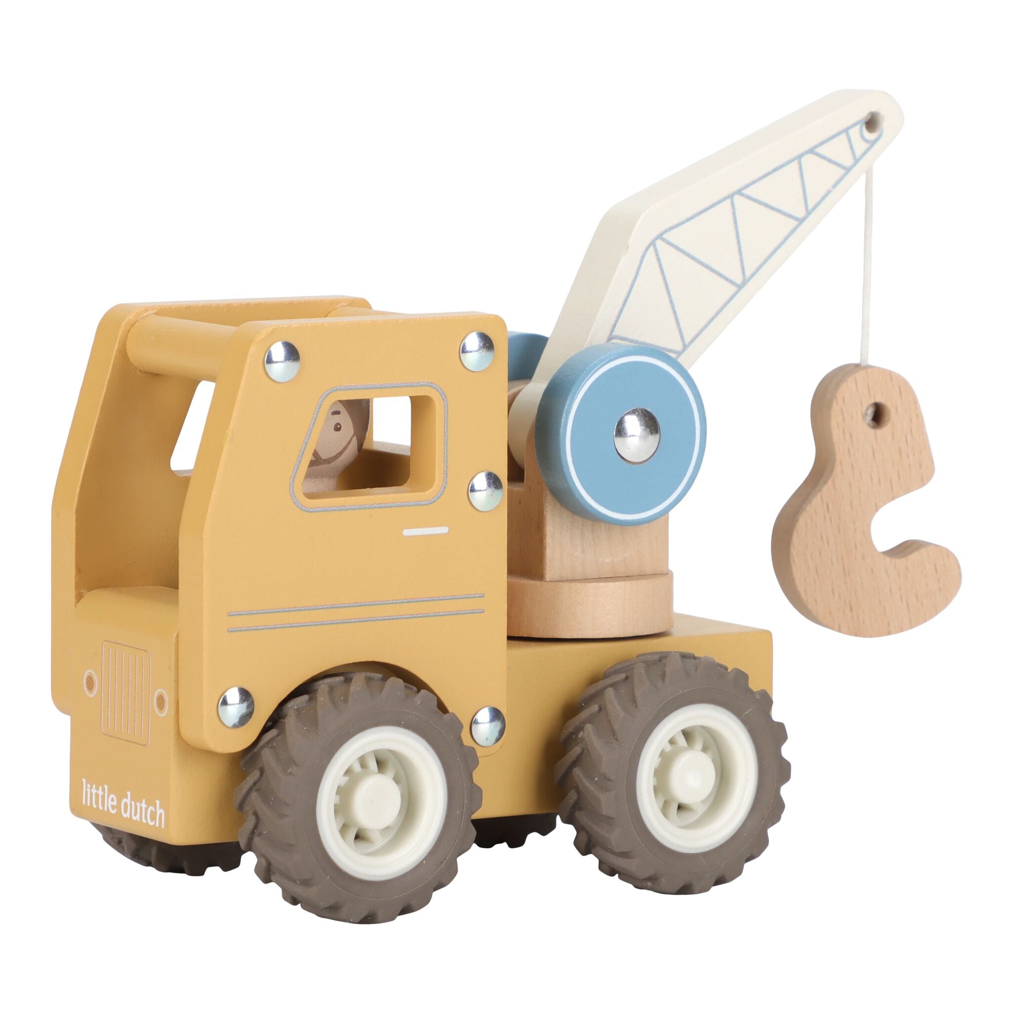 Little Dutch Wooden Crane Truck