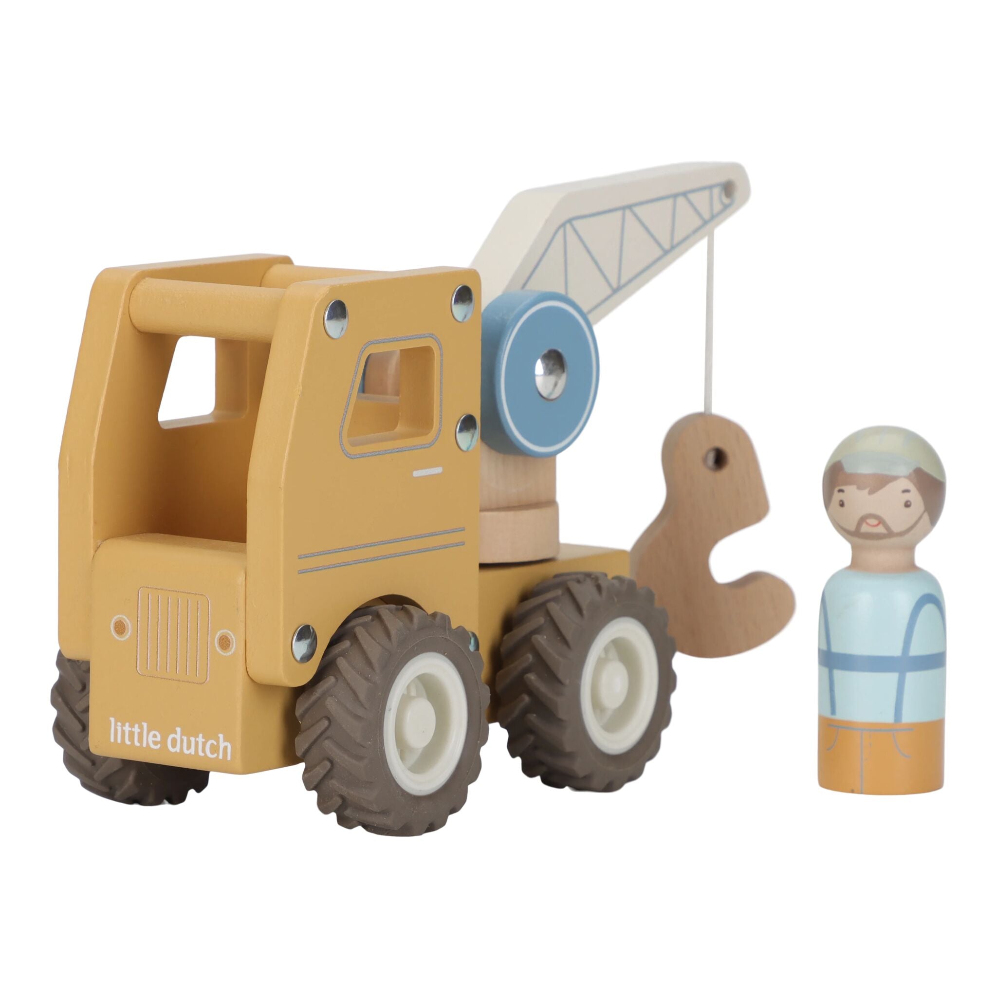 Little Dutch Wooden Crane Truck